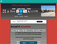 Tablet Screenshot of judoclubsauzet.com